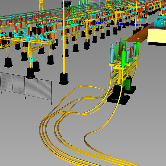 3D-Laserscanning eines Umspannwerks – Digitale Bestandserfassung und Punktwolke
